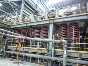 6S選礦搖床多采用偏心肘板式搖動機(jī)構(gòu)